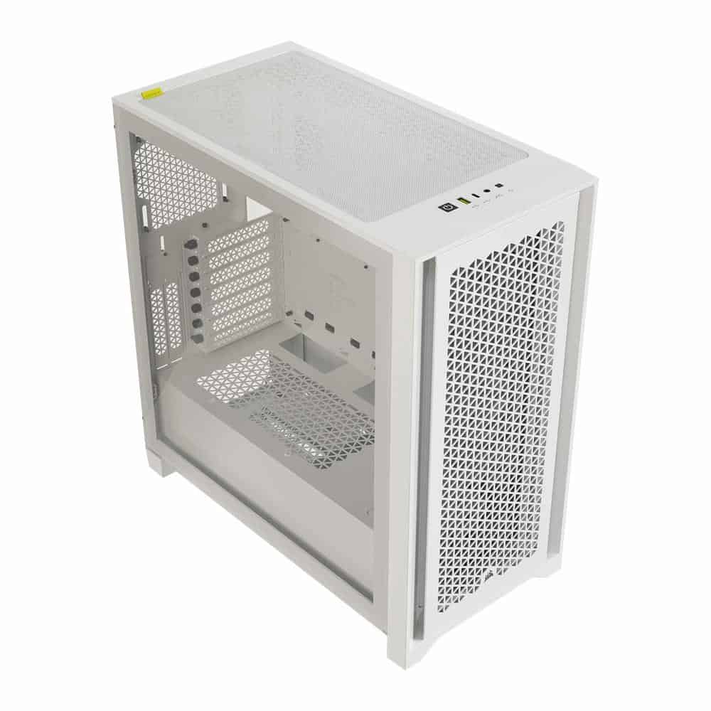 (image for) Corsair 4000D RGB Airflow White Tempered Glass Mid-Tower ATX Case